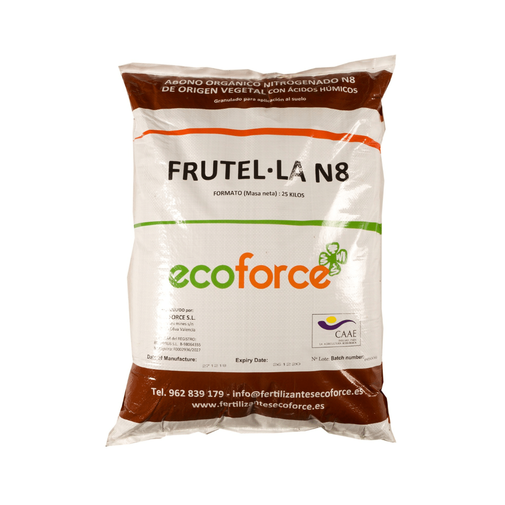 Ecoforce Frutella N8-N organic + acizi humici și fulvici + microelemente